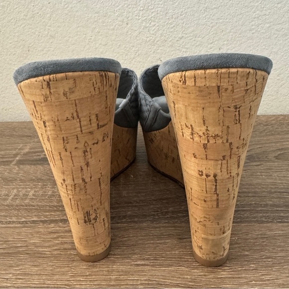 Veronica Beard Dali Woven Platform Wedge Sandal In Jeans, Size 8 - Picture 5 of 7